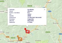 Un accidente múltiple en Legorreta obliga a cortar la N-1