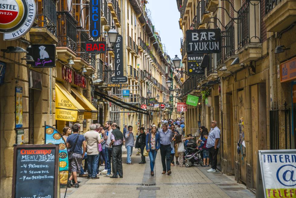 Resultado de imagen de foto antigua parte vieja donosti