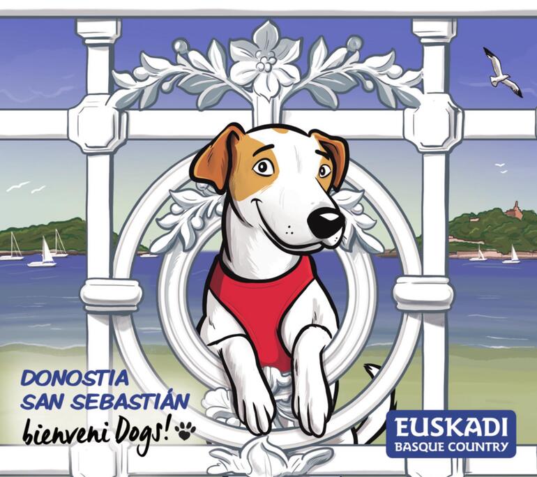 Pipper protagoniza la guía 'Donostia con perro' GipuzkoaGaur - Actualidad de Gipuzkoa