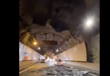 Restablecida la circulación en la zona del desprendimiento en la AP-1 mediante un by pass