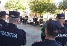 Homenaje a Txema Aguirre, ertzaina asesinado por ETA en 1997