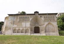 Lizarrako Hilobi Santuaren Elizako aurrealdea zaharberritu da