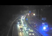 Retenciones de hasta ocho kilómetros en la N-I tras un accidente múltiple en Andoain