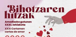 Bihotzaren Hitzak lehiaketako lehen saria Cadizera doa