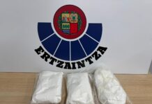 Dos detenidos en Donostia con 2,5 kilos de speed tras una intervención policial en el centro de la ciudad