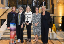 Ibone Bengoetxea lehendakariordeak Peggy Guggenheim Bildumako harreran parte hartu du Bienalaren inaugurazioan