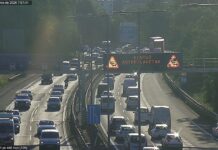 Abierto el carril cortado en la N-I en Lasarte-Oria tras un accidente que ha dejado importantes retenciones