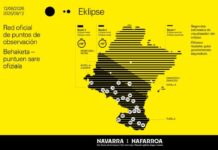 Nafarroak jardueren, egokitutako espazioen, garraioaren eta beste zerbitzu batzuen programazioa hedatzen du eklipsea behatzeko gune ofizialetan