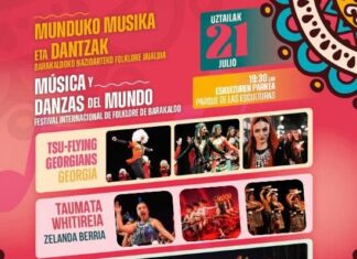 Barakaldok munduko musika eta dantzak hurbilduko ditu Eskulturen Parkera Nazioarteko Folklore Jaialdiarekin