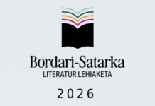 41. Bordari-Satarka Literatur Lehiaketa abian da, sari berriekin