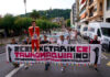 Así fue la marcha antitaurina para exigir el fin de las corridas de toros en Donostia y su exclusión del futuro Illunbe