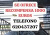 Ofrecen mil euros de recompensa para localizar a Berritxu